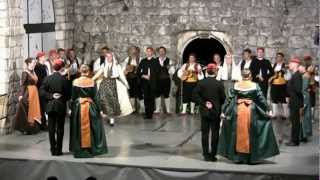 Croatie Dalmatie les danses traditionnelles Croates a Dubrovnik [upl. by Glasgo]