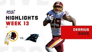 Derrius Guice Shreds Panthers w 129 Yds amp 2 TDs  NFL 2019 Highlights [upl. by Isa723]