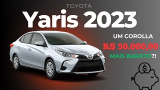 Toyota YARIS SEDAN 2023 O MELHOR CUSTOBENEFÍCIO entre os SEDANS [upl. by Keavy325]