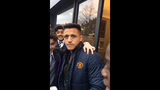 ALEXIS SANCHEZ CONFIRMS TRANSFER TO MANCHESTER UNITED IN LONDON [upl. by Folsom]