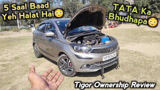 5 Saal Baad Yeh Halat Hai Apni Tigor Ki😳 Tigor 5 Years Ownership Review [upl. by Aicilif790]