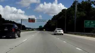 Hampton Roads Beltway Interstate 64 Exits 291 to 282 outer loop [upl. by Ody462]