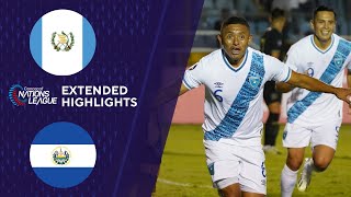 Guatemala vs El Salvador Extended Highlights  CONCACAF Nations League  CBS Sports Golazo [upl. by Euqinamod]