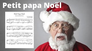 Petit Papa Noël  Piano Sheet Music Piano Solo Arrangement [upl. by Kunkle234]