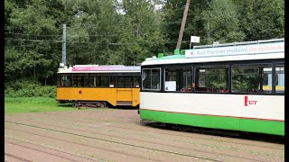 Trams in het Nederlands Openluchtmuseum [upl. by Long]