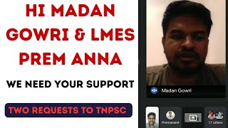 HI madangowrianna lmesacademy anna  we need your support on tnpsc [upl. by Eelnodnarb]