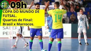 LIVEREACT COPA DO MUNDO DE FUTSAL BRASIL X MARROCOS [upl. by Hcahsem]