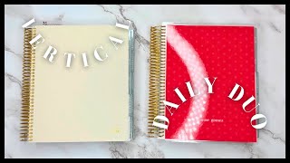 How to Combine Erin Condren Vertical  Daily Duo [upl. by Lavern]