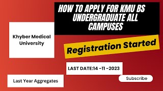 How To Apply for KMU BS Undergraduate Admission IPMR  Nursing  Dpt  Pharm D  Radiology Demo [upl. by Fenner]