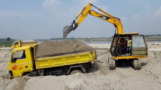 EXTREME MUD LOADING with 3 JCB 3dx and Tata 2518 Truck 41 [upl. by Ainimreh]