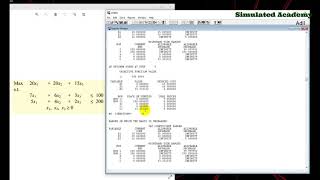 Introduction to LINDOO software  Problem optimization in LINDO [upl. by Eelorac969]