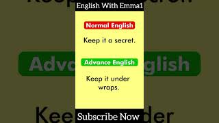 Normal English vs Advanced English Phrases learnenglish speakenglish esl englishlessonshorts [upl. by Issak938]