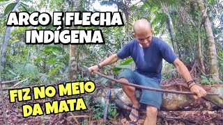 COMO FAZER UM ARCO  CONSTRUÍ UM ARCO INDÍGENA NA SELVA [upl. by Nemad]