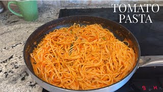 Spicy Tomato Sauce Pasta  Spaghetti With Tomato Sauce [upl. by Karlotta216]