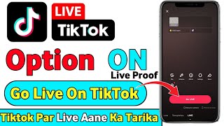 tiktok par live aane ka tarika 2024  TIKTOK par live Kaise aate hain [upl. by Lewse]