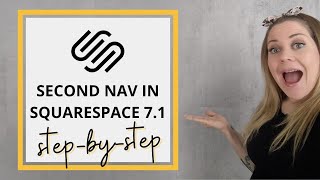 How to Create A Second Nav in Squarespace 71  Squarespace 71 Custom CSS Tutorial [upl. by Averi]