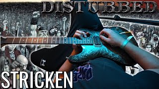 Disturbed – Stricken POV Guitar LessonCover  With Screen Tabs [upl. by Nauhs]