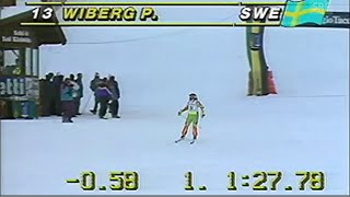 Pernilla Wiberg wins slalom Bad Kleinkirchheim 1991 [upl. by Nihahs]