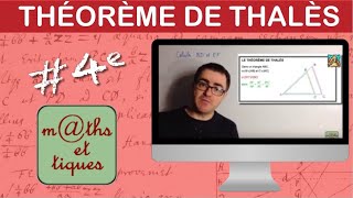 Calculer une longueur à laide du théorème de Thalès 1  Quatrième [upl. by Bryana358]