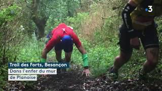 Trail des forts de Besançon 2018  le mur de Planoise lenfer [upl. by Nnahoj]