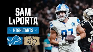 Sam LaPorta had a BIG time performance  Lions at Saints Highlights [upl. by Brentt]