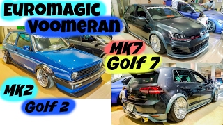 EuroMagic Voomeran VW Volkswagen Golf 2  MK2  Golf7  MK7 Wide fender kit 4K [upl. by Nosretep30]