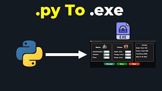 CONVERT PYTHON FILE py TO exe APPLICATION WITH MULTIPLE FILES AND DATABASE USING AUTO PY TO EXE [upl. by Odawa]