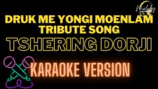 Druk me yongi moenlam by Tshering Dorji karaoke [upl. by Arlon]