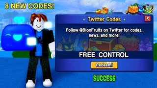 NEW CODES ALL WORKING CODES IN BLOX FRUITS 2024 AUGUST ROBLOX BLOX FRUITS CODES CONTROL [upl. by Cia]