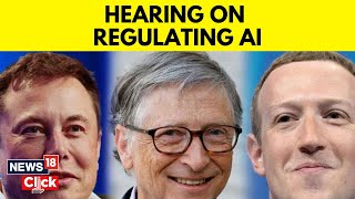 Musk Zuckerberg Gates Join US Senators For AI Forum  AI Forum USA  USA News  News18  N18V [upl. by Tterb]