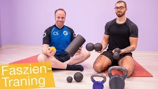 Faszientraining 💪🏼Faszienrollen Balls Igel amp Kettlebells richtig anwenden [upl. by Elyl]