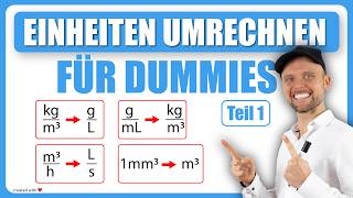 Einheiten umrechnen für DUMMIES TEIL 12  Physik für Mediziner  Physik Grundlagen [upl. by Leinadnhoj]