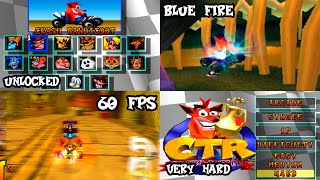 CRASH TEAM RANCING  DESCARGAR MOD BLUE FIREVERYHARDDESBLOQUEADO PS1 CrashPE [upl. by Yursa]