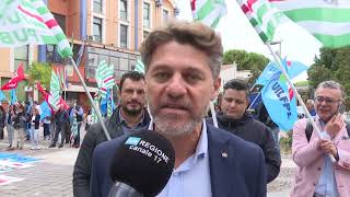 Montesilvano lo sciopero dei lavoratori aderenti alla rete Uneba  16092024 [upl. by Anika]