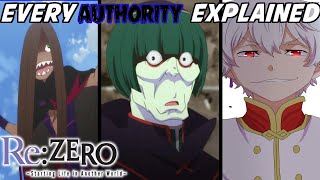 ReZero  Every Authority Explained [upl. by Moishe911]