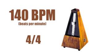 140 BPM Metronome 44 – Best Online Metronome 140 Beats Per Minute [upl. by Yasdnil]