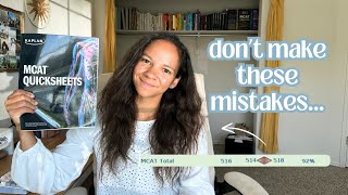 13 Mistakes to AVOID When Studying for the MCAT [upl. by Ahsinirt]