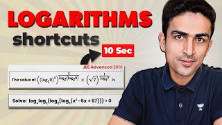 How to Solve Logarithm Questions in 10 Seconds [upl. by Nellac975]