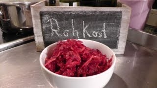 Rote Beete Rohkost Rezept  Der Bio Koch 427 [upl. by Arremat]