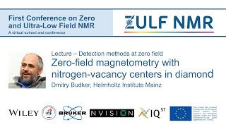 ZULF2020  Dmitry Budker  Zerofield magnetometry with nitrogenvacancy centers in diamond [upl. by Aenehs850]