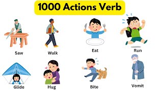 1000 Action Verbs  Common Action Verbs You Should Know  Learn amp Improve Fast [upl. by Einnov]