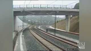 Spanish Train Crash Video  Spanish Train Crash Caught on CCTV [upl. by Enirehtahc286]