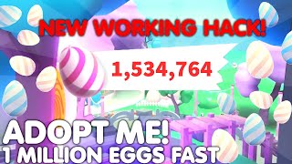 😱HOW TO GET 1 MILLION EGGS FAST🥚 WORKING NEW TRICK🐣NEW EASTER UPDATE ADOPT ME ROBLOX [upl. by Pressman104]