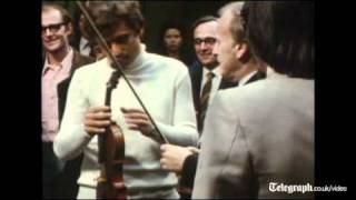 Yehudi Menuhin plays rare Stradivarius violin [upl. by Colleen]