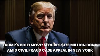 Trumps Bold Move Secures 175 Million Bond Amid Civil Fraud Case Appeal in New York [upl. by Arratoon]