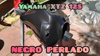 Pintura de una Yamaha XTZ 125 en negro perlado PARTE 2 [upl. by Lanti]