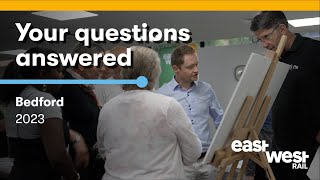 East West Rail Your Questions Answered 3  Bedford community dropin event May 2023 [upl. by Charron645]