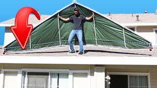 Duct Tape Hang Glider FLYING Challenge [upl. by Derby]