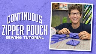 Make an Easy Continuous Zipper Pouch with Rob [upl. by Eiralih]