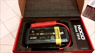 Unboxing The Noco GB70 Battery Jump Starter [upl. by Alyakem34]